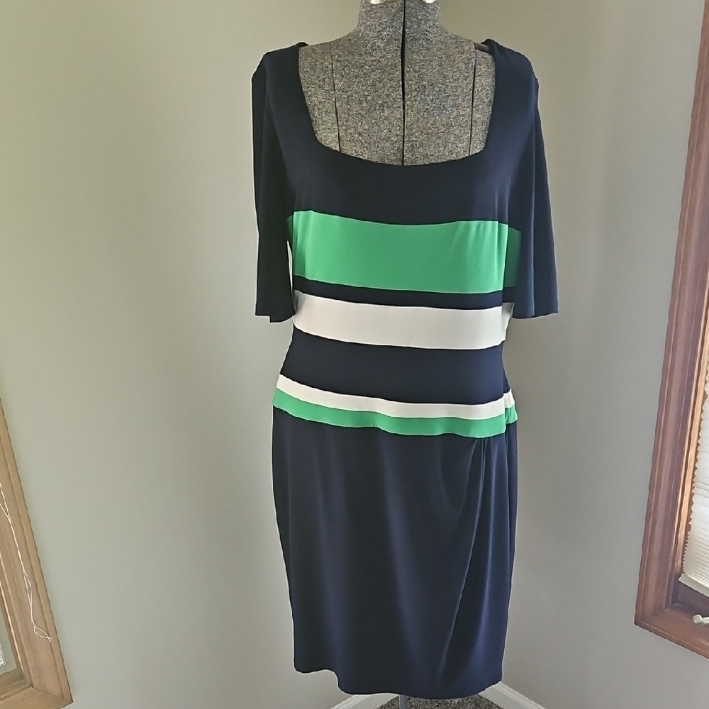 Lauren Ralph Lauren striped midi dress